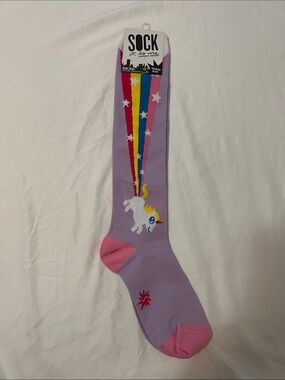 Sock It To Me Rainbow Blast Unicorn Junior Knee Socks